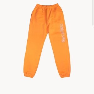 Crybaby Rhinestone orange sweatpants